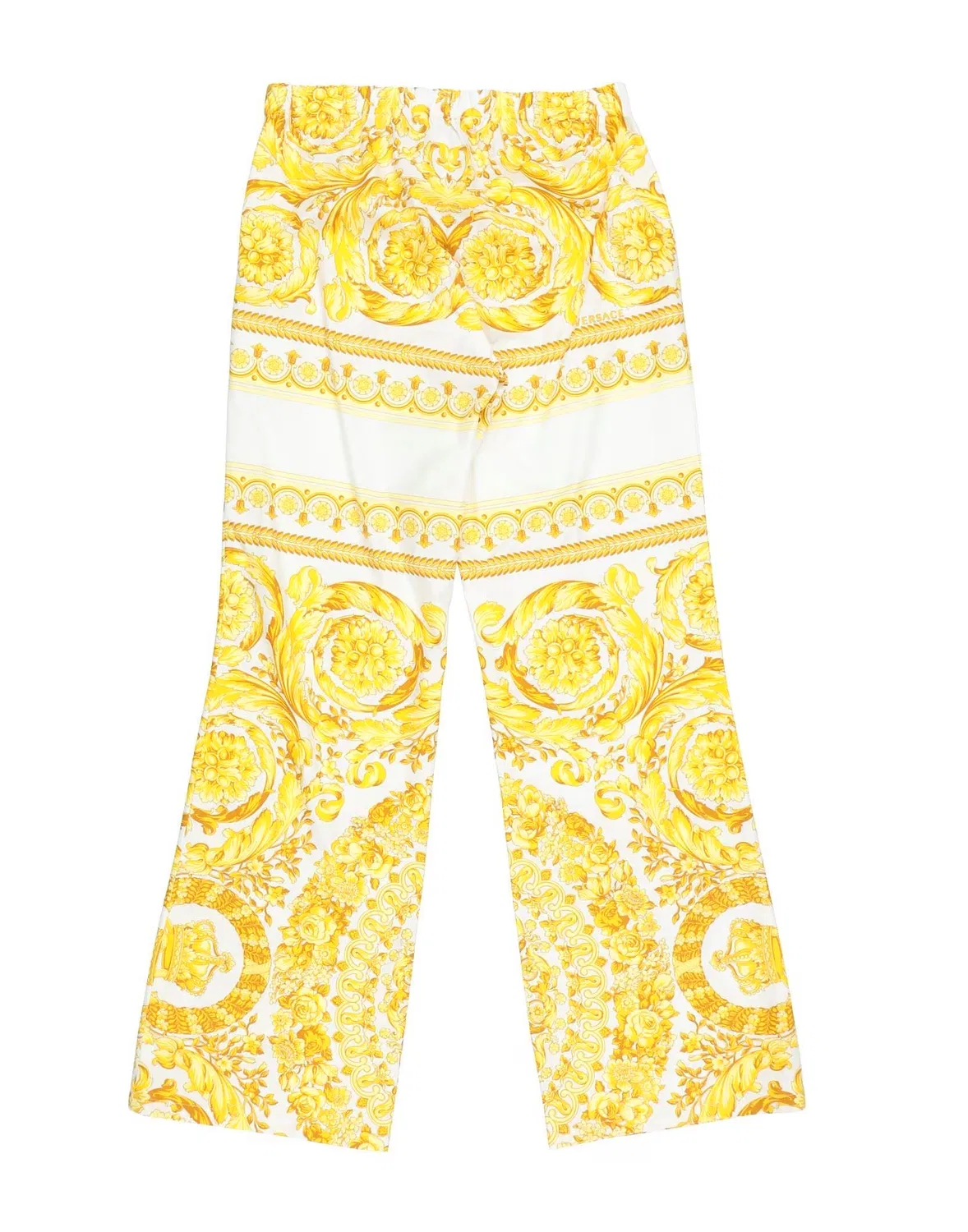 Брюки из хлопка с принтом Versace Young, оранжевый — фото 2