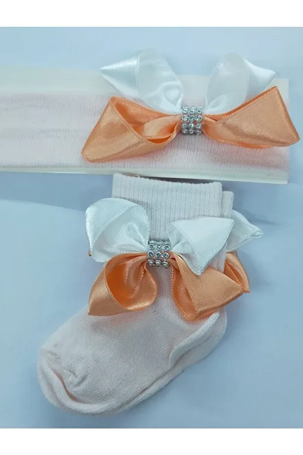Детские носки и бандана с аксессуарами Özkardeşler Baby, Pink