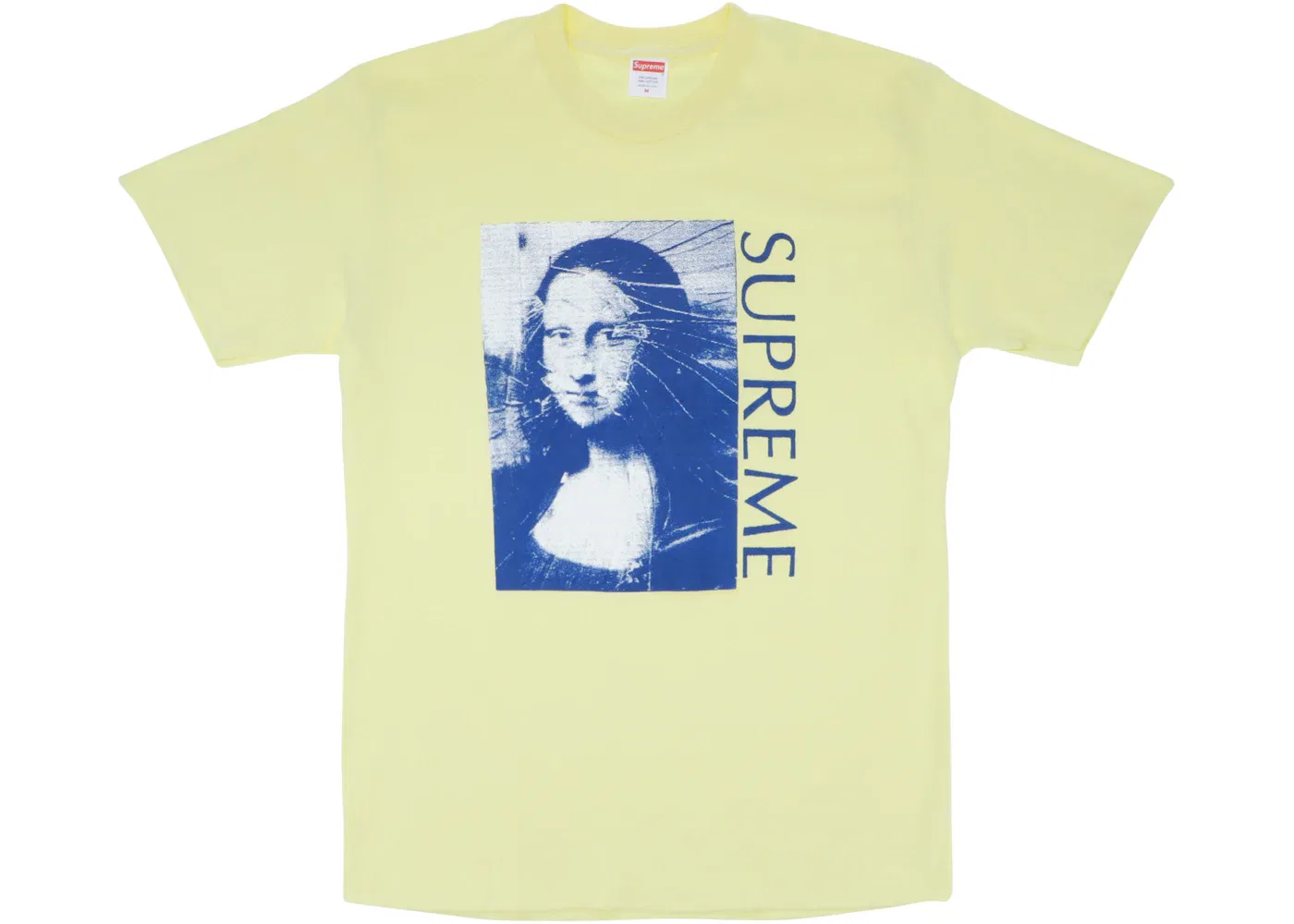 Мужская футболка с принтом Mona Lisa Supreme, Pale Yellow