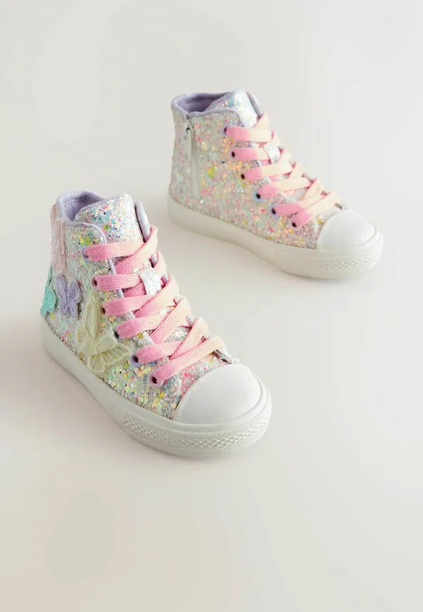 Детские туфли для подружек невесты стандартного размера Next, Multi Pastel Glitter — фото 2