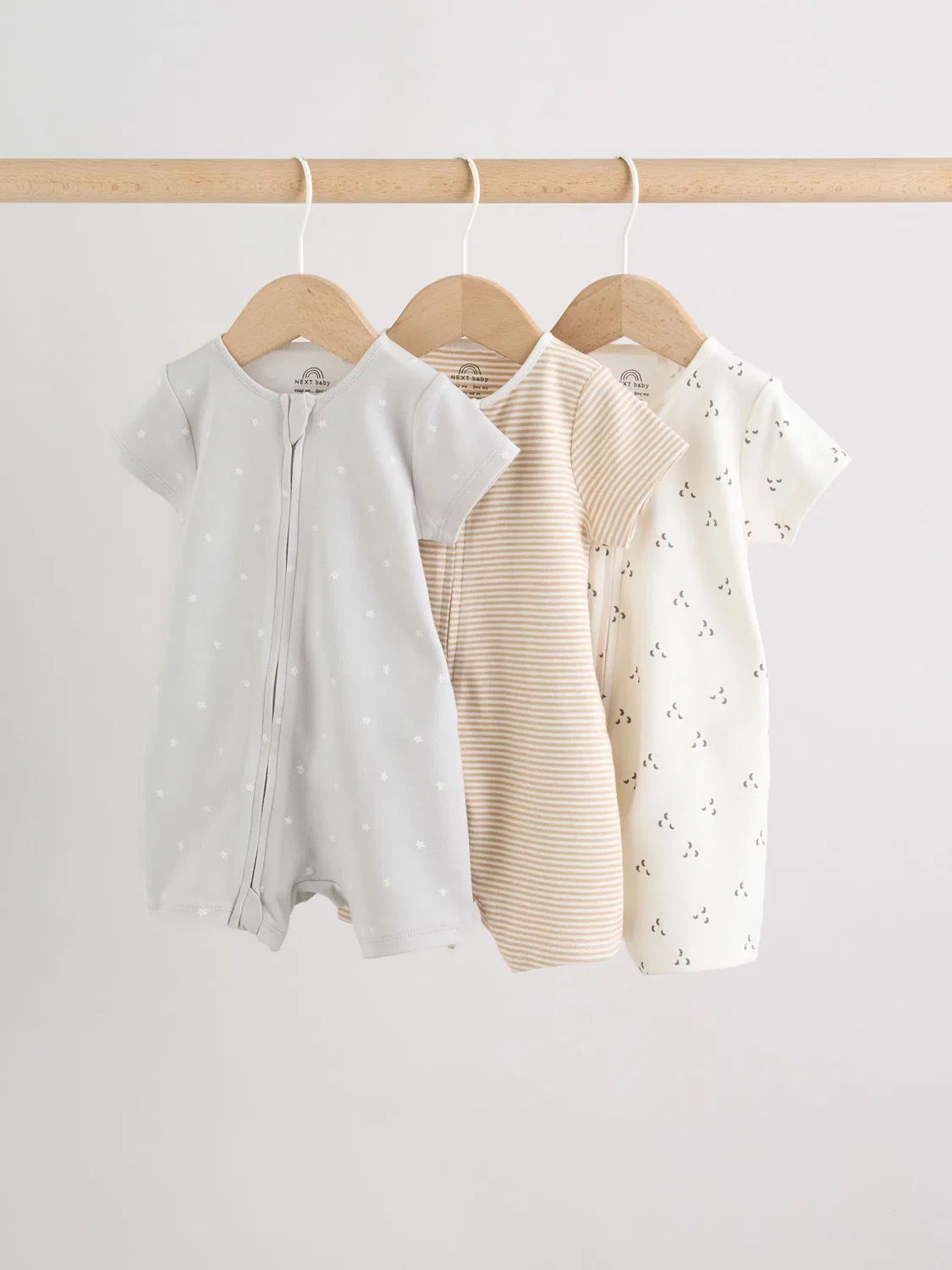 Комплект боди из 3 штук Next, Ecru White