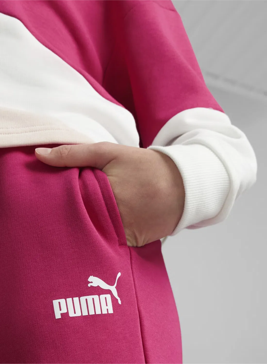Штаны с принтом Power Cat Puma, орхидея — фото 2