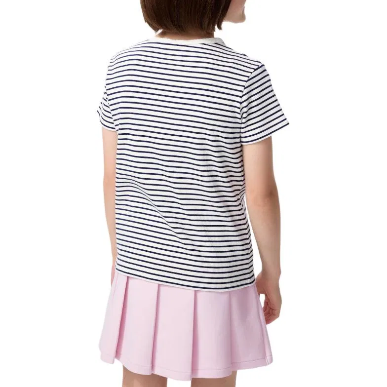 Детская футболка с полосками UNIQLO, Black White Stripes — фото 3