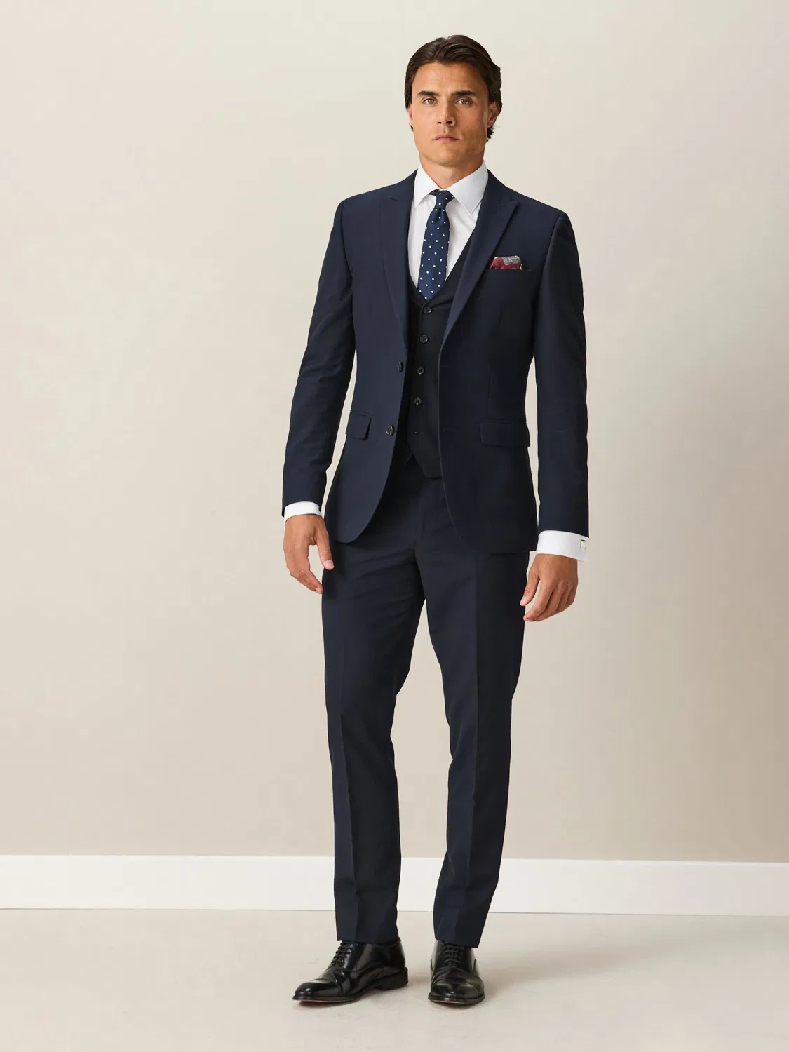 Жилет Regular Fit, модель Navy Blue Next, темно-синий — фото 2