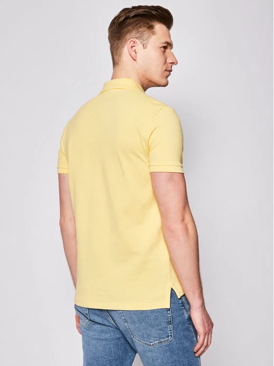 Поло custom slim fit Core Replen Polo Ralph Lauren, желтый — фото 3