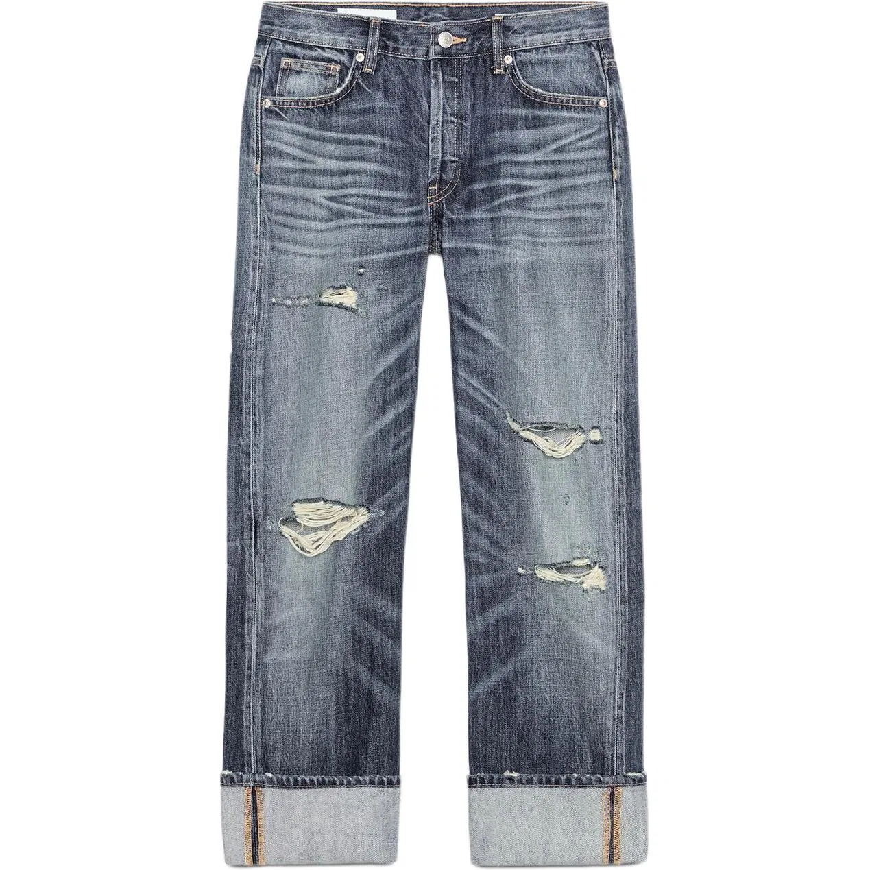 Женские джинсы прямого кроя Sea Blue ZARA, Sea Blue
