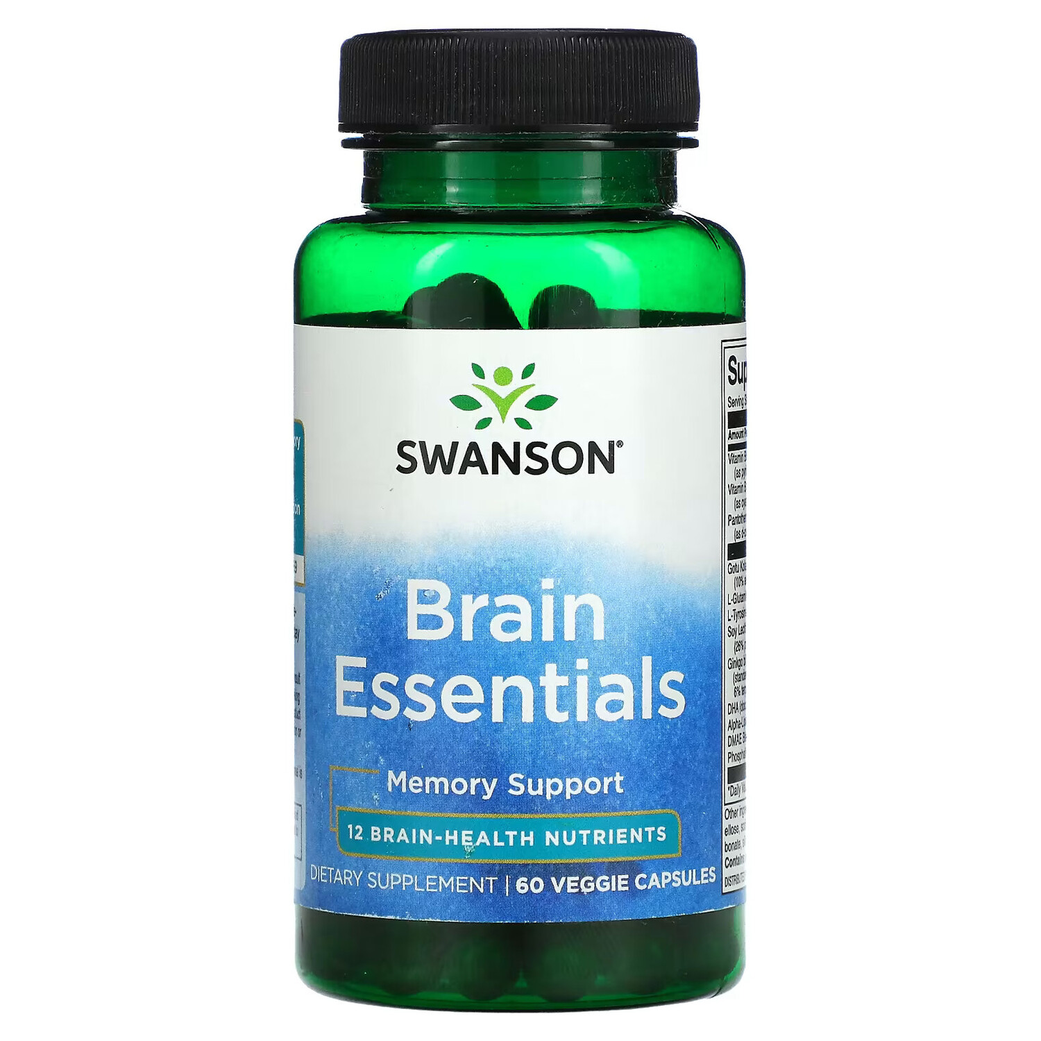 

Swanson, Brain Essentials, 60 растительных капсул