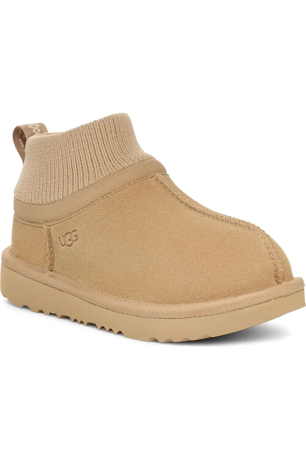Детские ботинки на молнии с растягивающимся манжетом Classic Ultra Stretch UGG, Mustard Seed