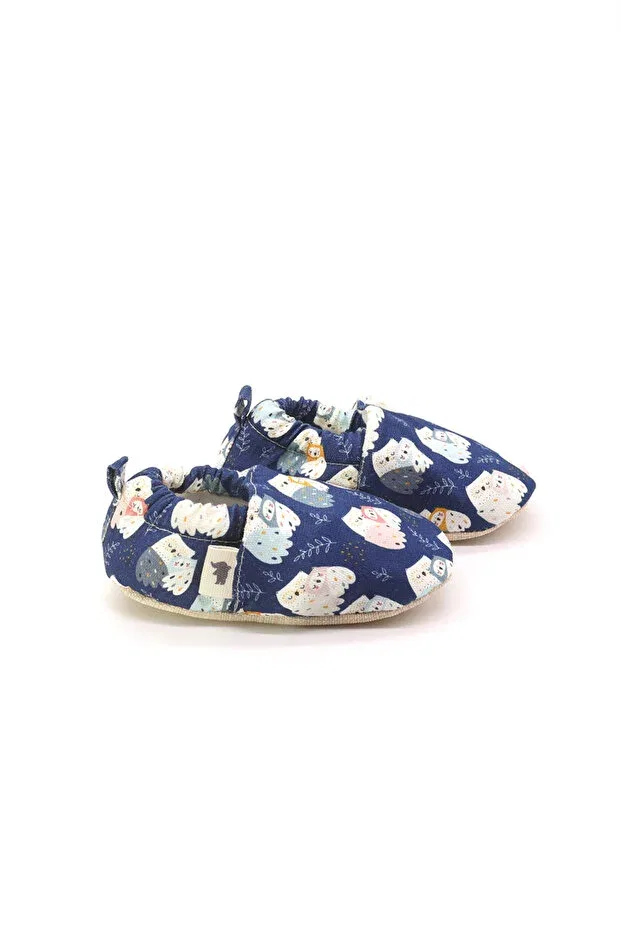 Детские пинетки хлопковые антискользящие Morgedan, Navy Blue