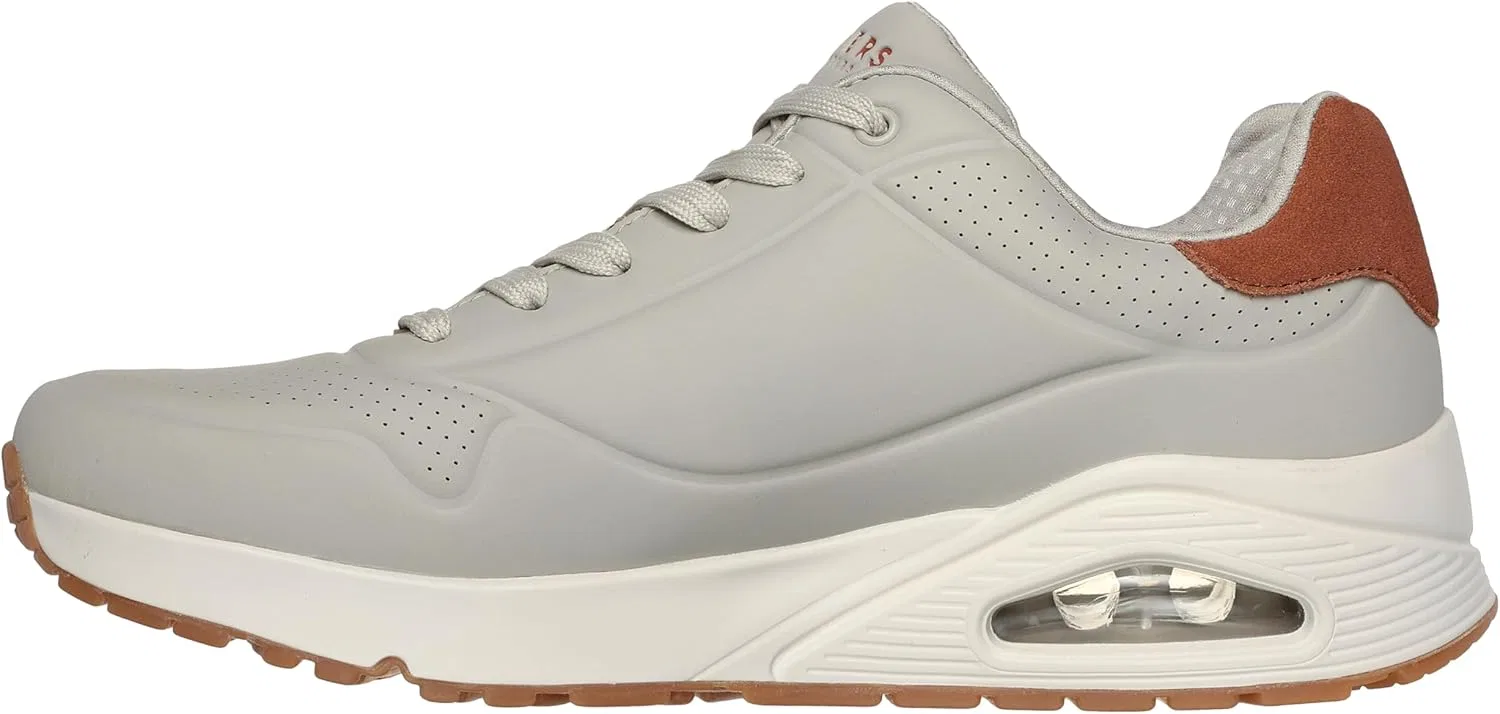 Кроссовки Skechers UNO Suited On Air 183004-NAT, мужские, бежевые, размер 44 EU — фото 4