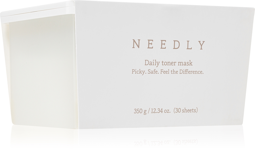 

Ежедневная тонизирующая маска, увлажняющая текстильная маска для лица с успокаивающим эффектом Needly, didelė pakuotė 30 шт