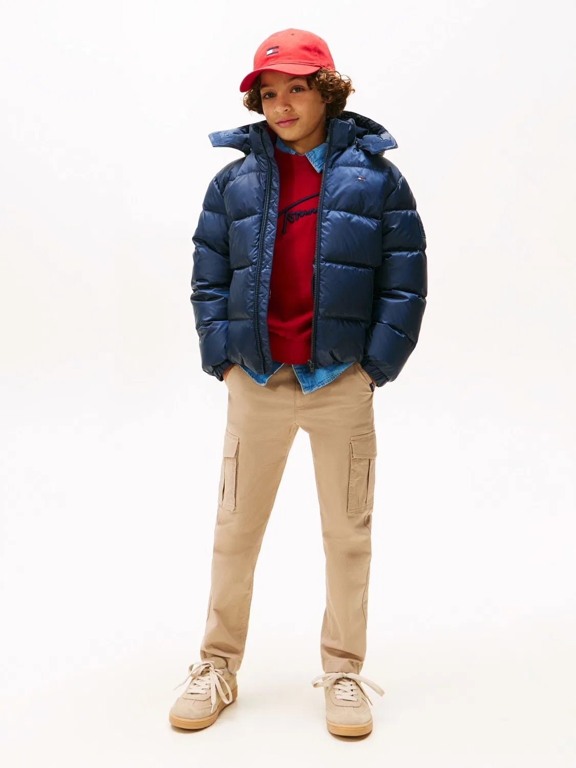 Пуховик Essential Down Puffer Jacket Tommy Hilfiger, синий — фото 3