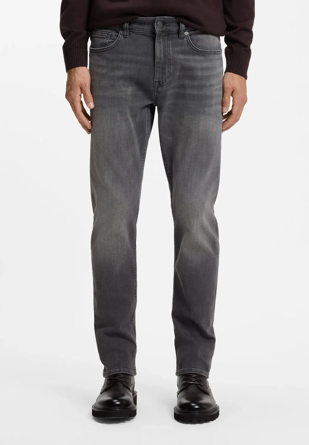 Джинсы Delaware bo - узкие джинсы Boss, Dark Grey