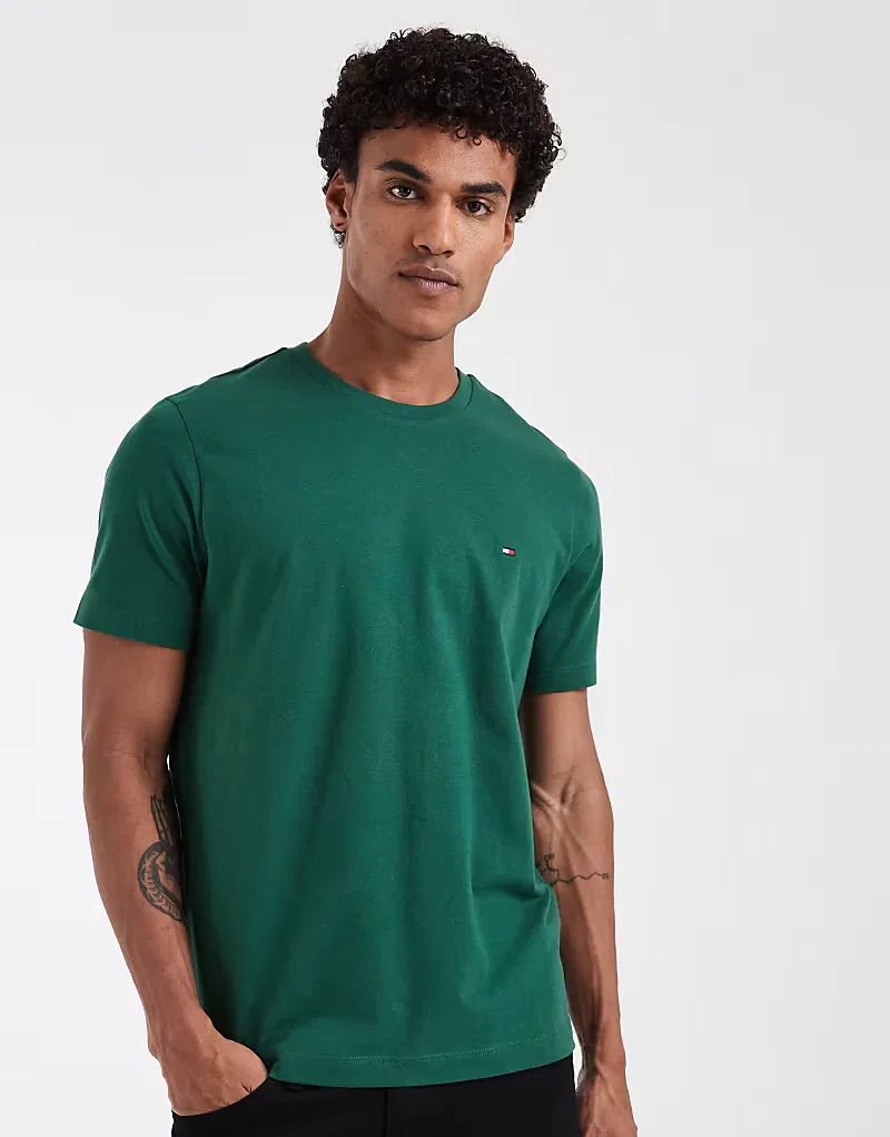 Футболка Tommy Hilfiger Essential стандартного кроя, зеленый