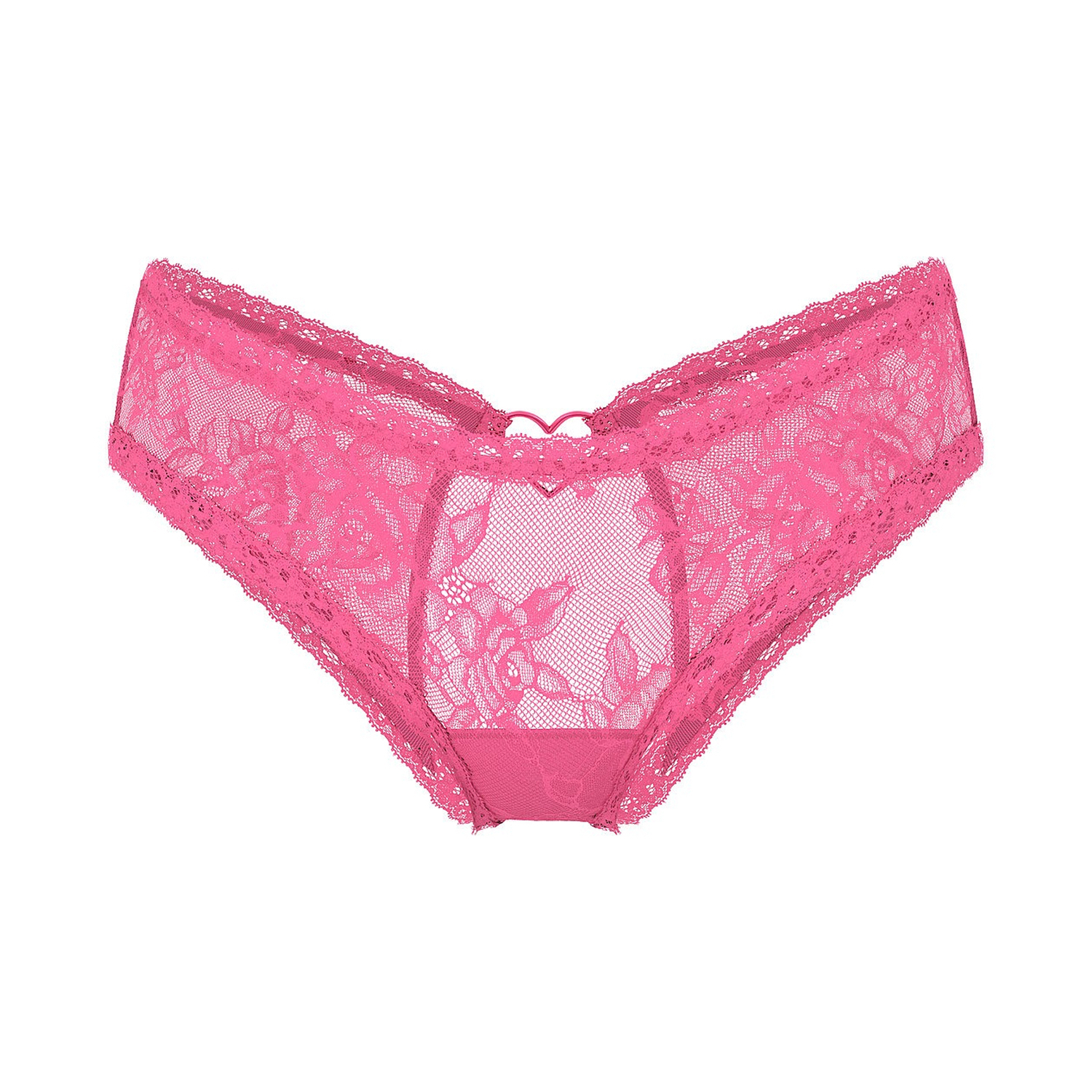 

Трусы Victoria's Secret Lace Heart Hardware Open-Back Cheeky, розовый