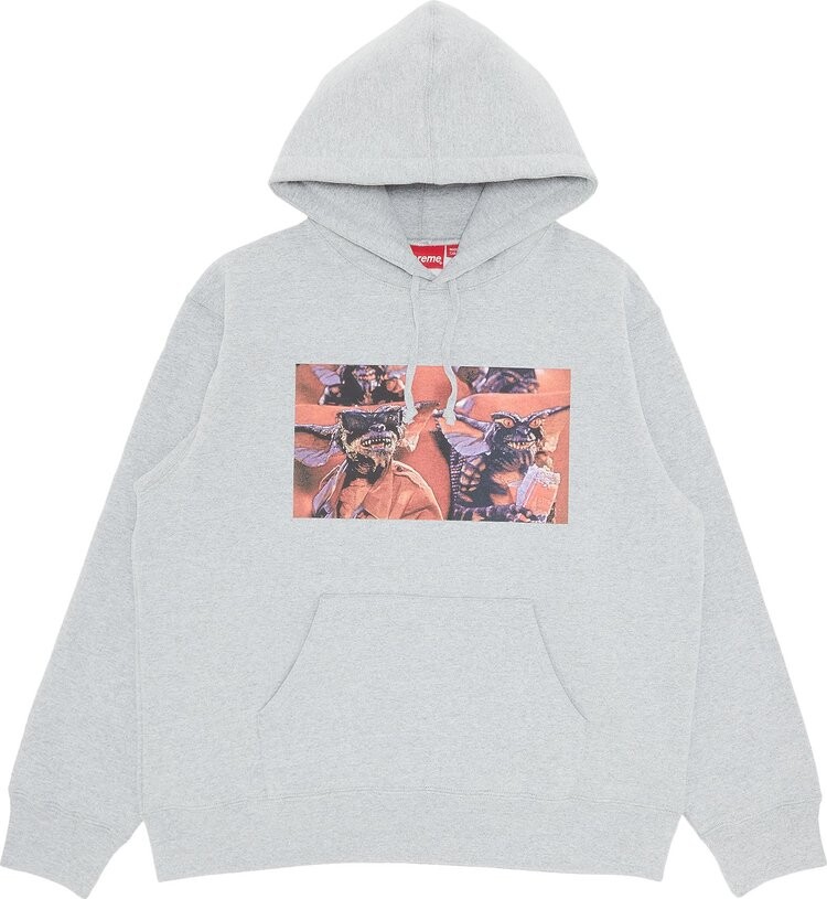 

Толстовка Supreme Gremlins Hooded Sweatshirt 'Heather Grey', серый