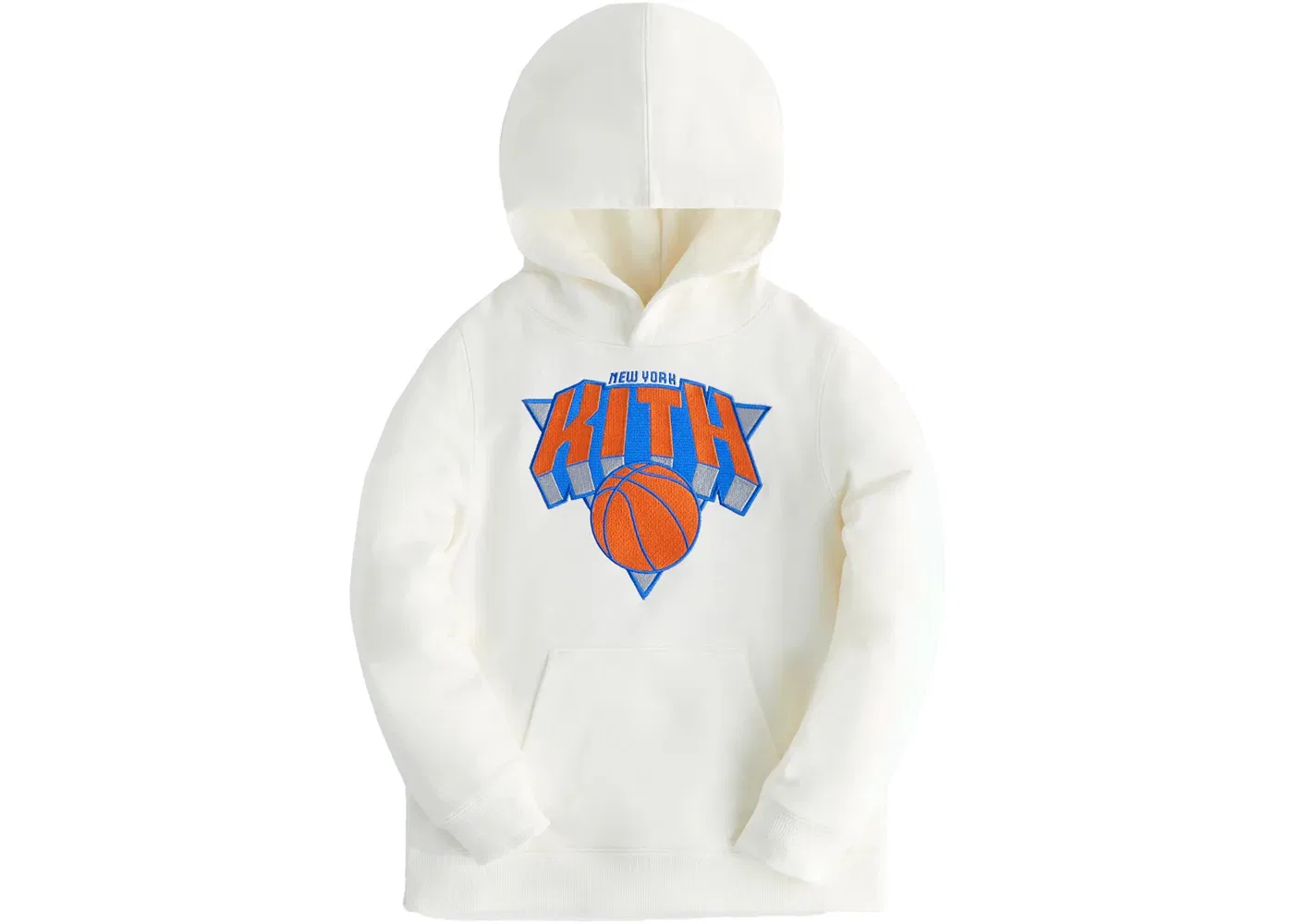 Детский худи с принтом Kith Kids New York Knicks Hoodie, Sandrift