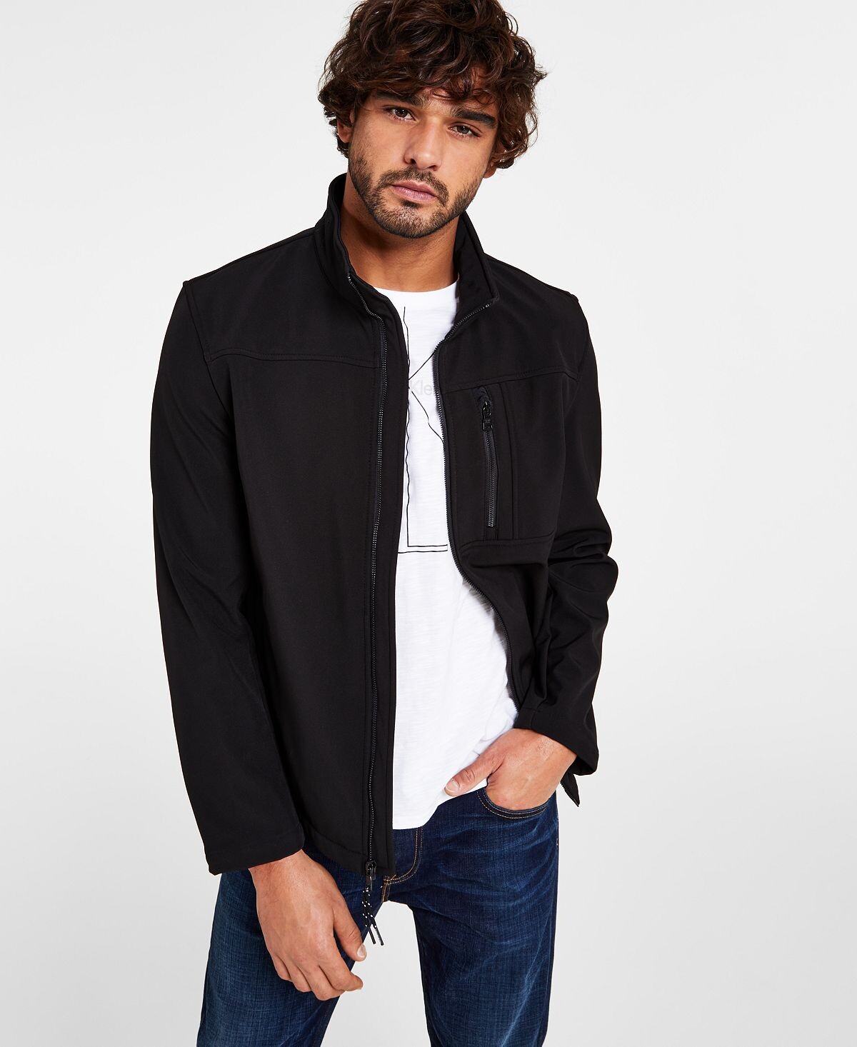 

Мужская куртка infinite stretch soft shell Calvin Klein, черный