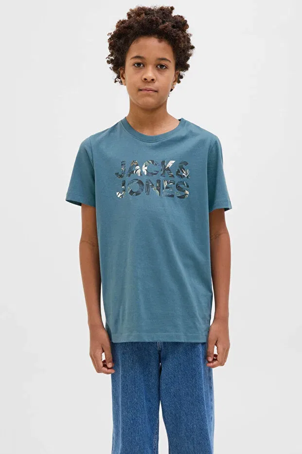 Детская футболка для мальчиков с коротким рукавом Jack & Jones, Blue-102257574