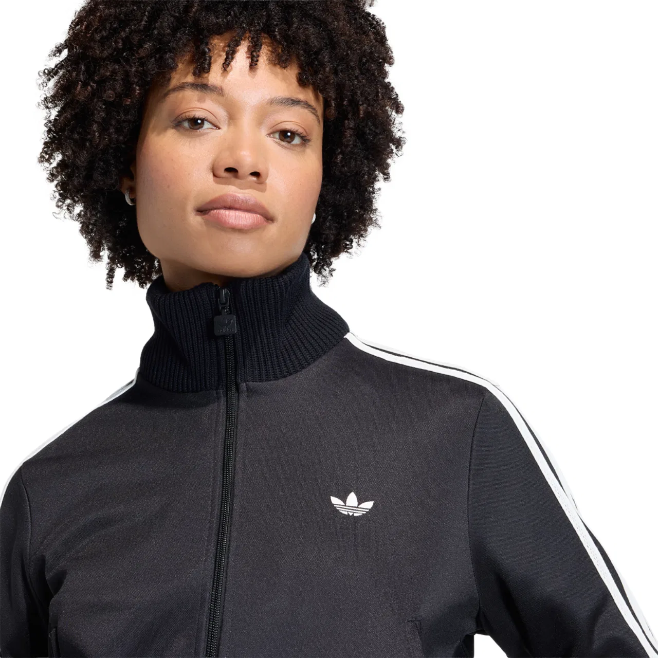 Женская куртка Firebird Knitted Crochet Track Top Adidas, черный — фото 3