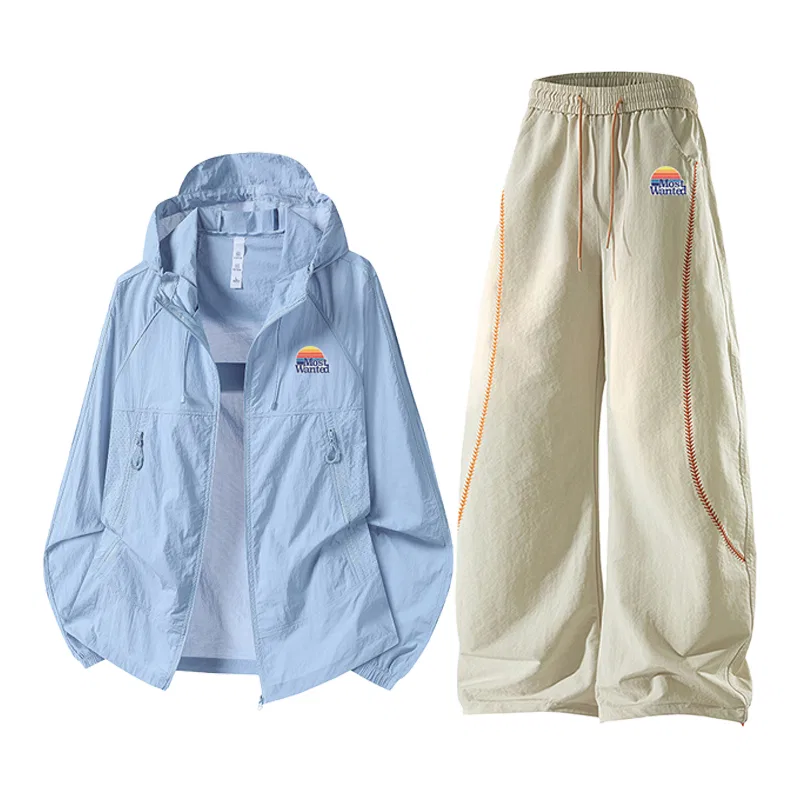 Спортивный костюм для девочек с принтом Moonlight Blue+Apricot Pants MostwantedLab, Черный