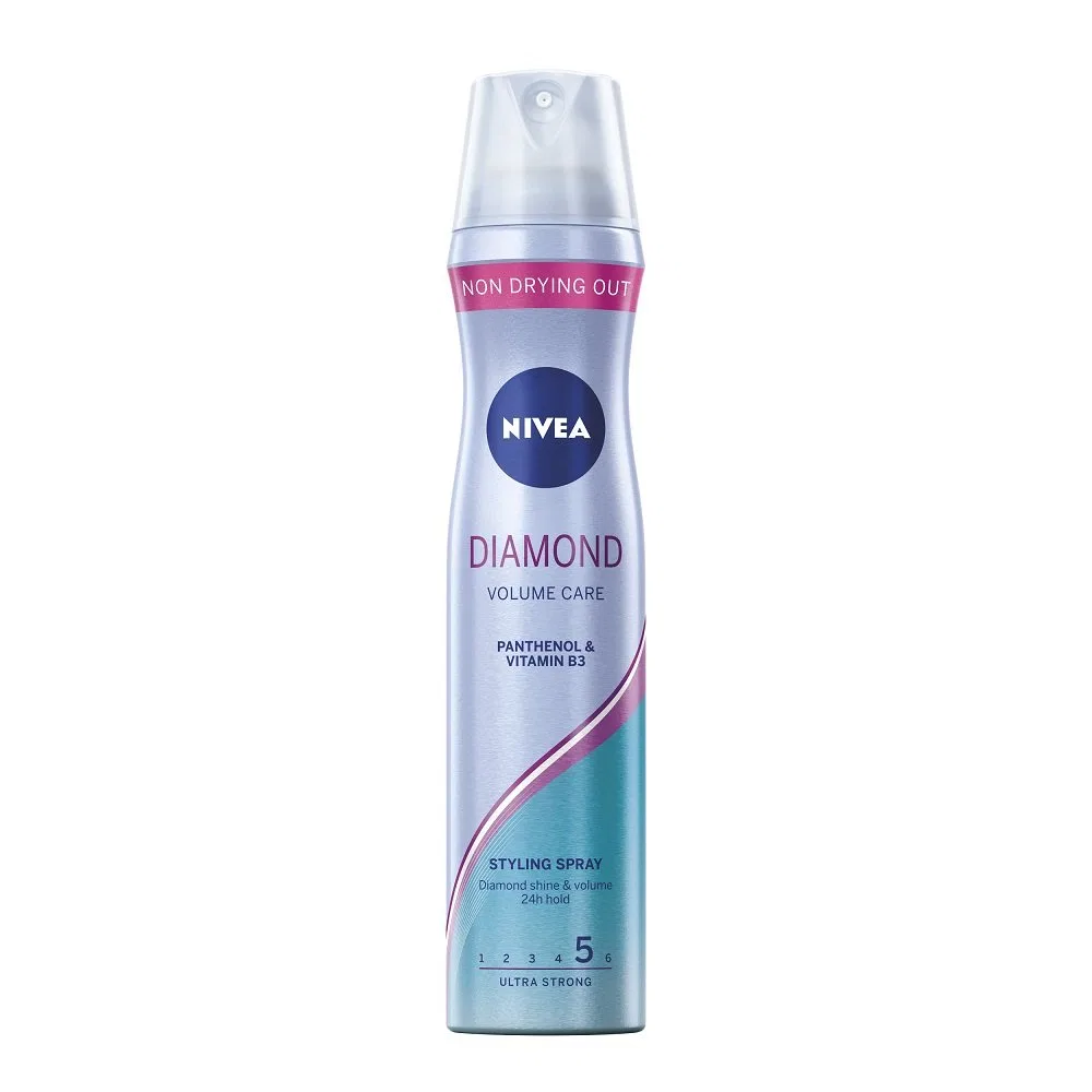Лак для волос 250 мл Nivea Diamond Volume Care, Прозрачный