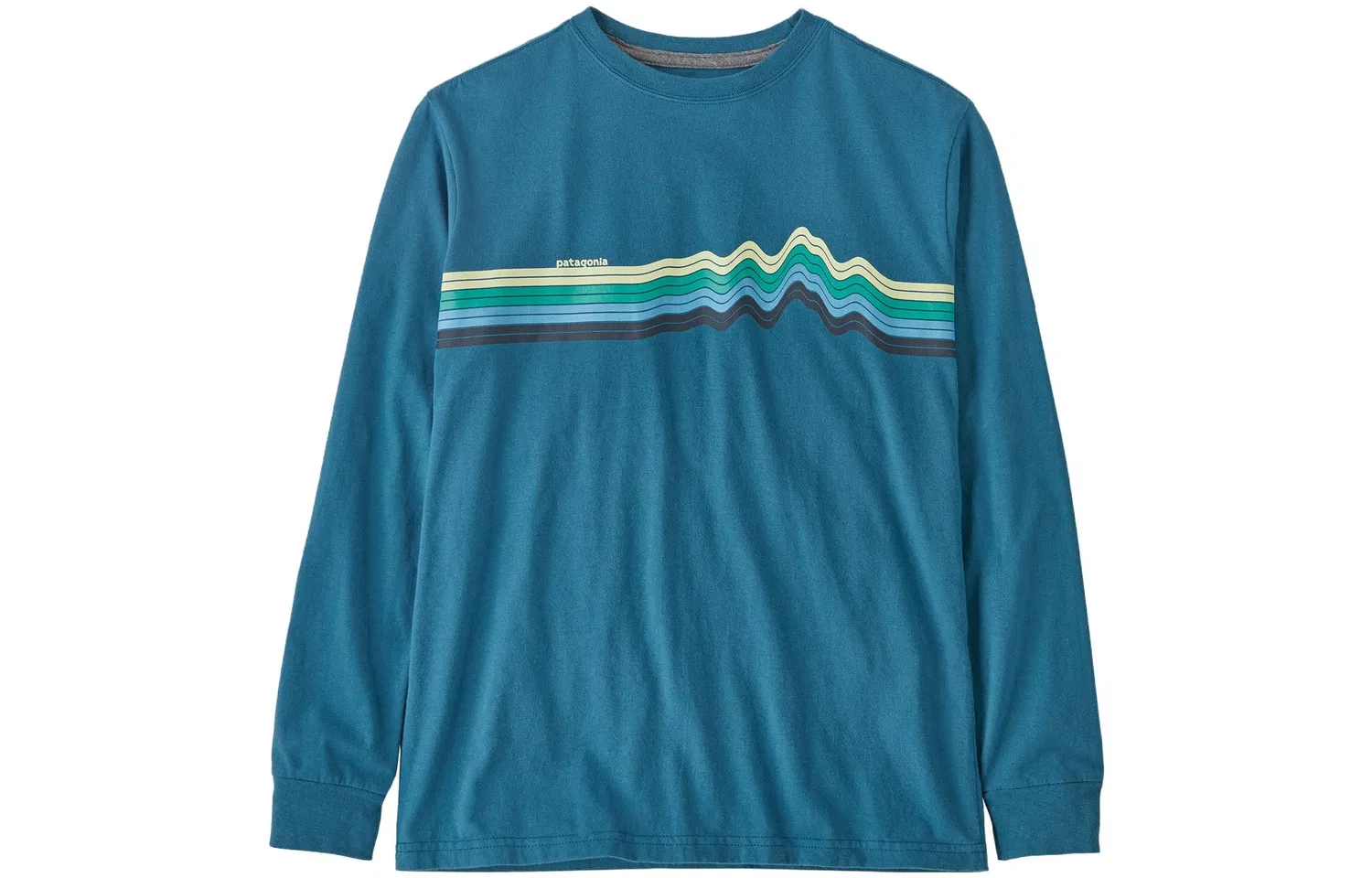 Детская футболка с круглым вырезом Feather Gray/Light Plume Grey Patagonia — фото 4