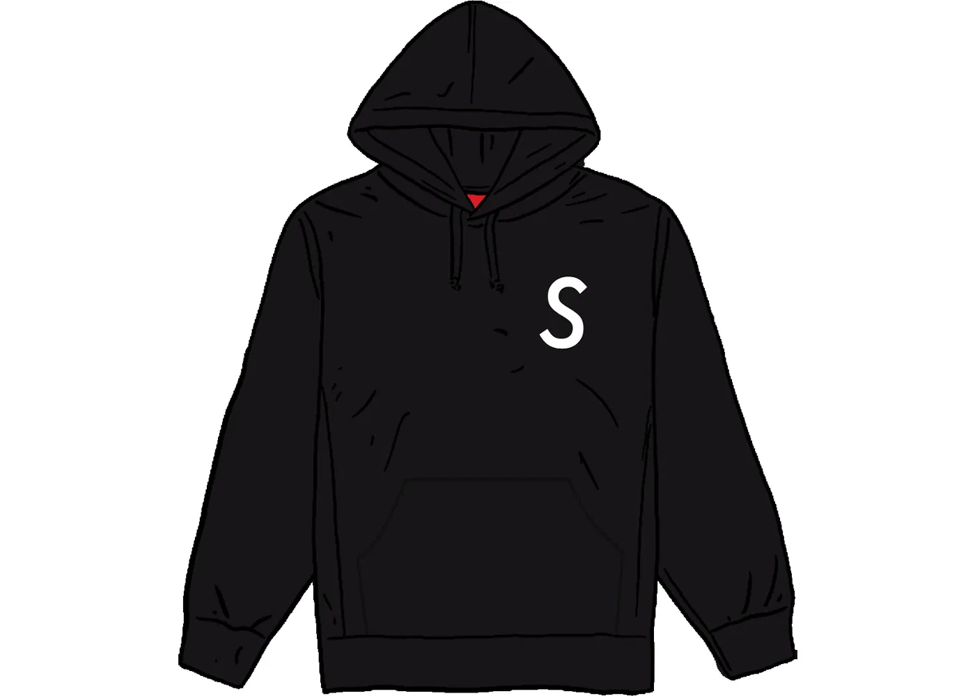 Мужской худи с вышивкой кристаллами Swarovski Supreme, Black