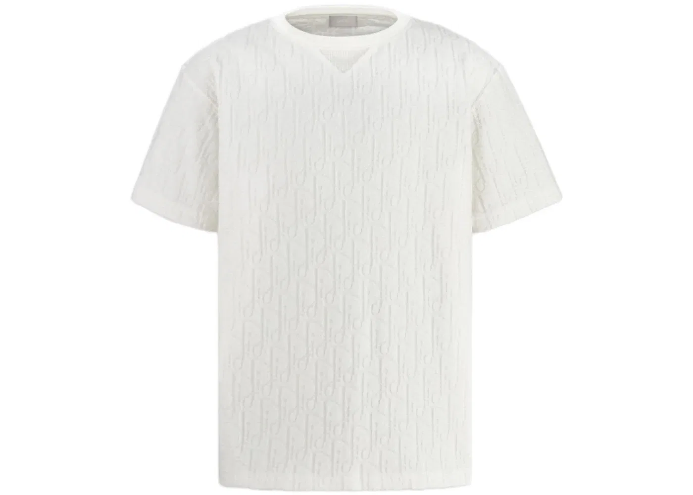 Мужская футболка с принтом Oversized Oblique Dior, White