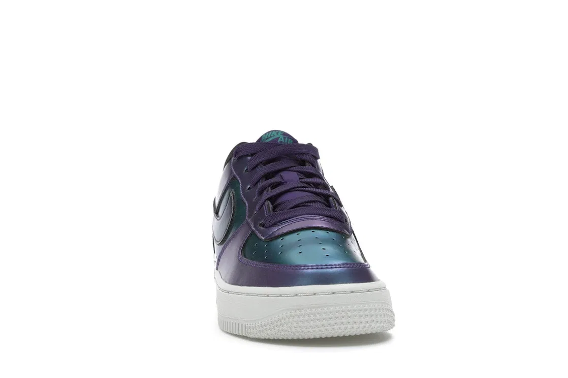 Детские кроссовки Lifestyle Nike Air Force 1 Low, Court Purple/Neptune Green-Black-Rush Pink — фото 2