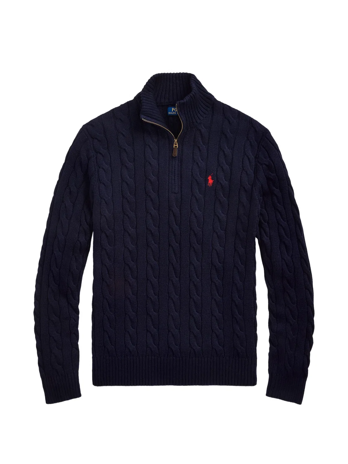 Polo Ralph Lauren Вязаный свитер на молнии, синий