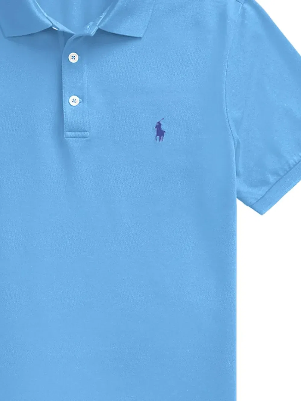 Рубашка поло с вышитым логотипом Polo Ralph Lauren, синий — фото 2