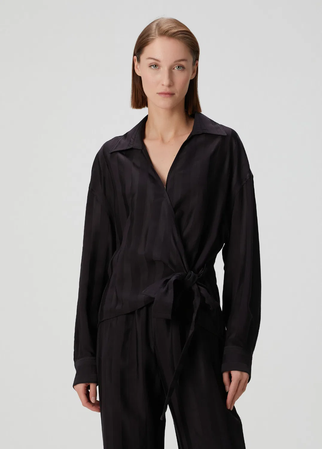 Блуза с запахом Golden Goose, navy