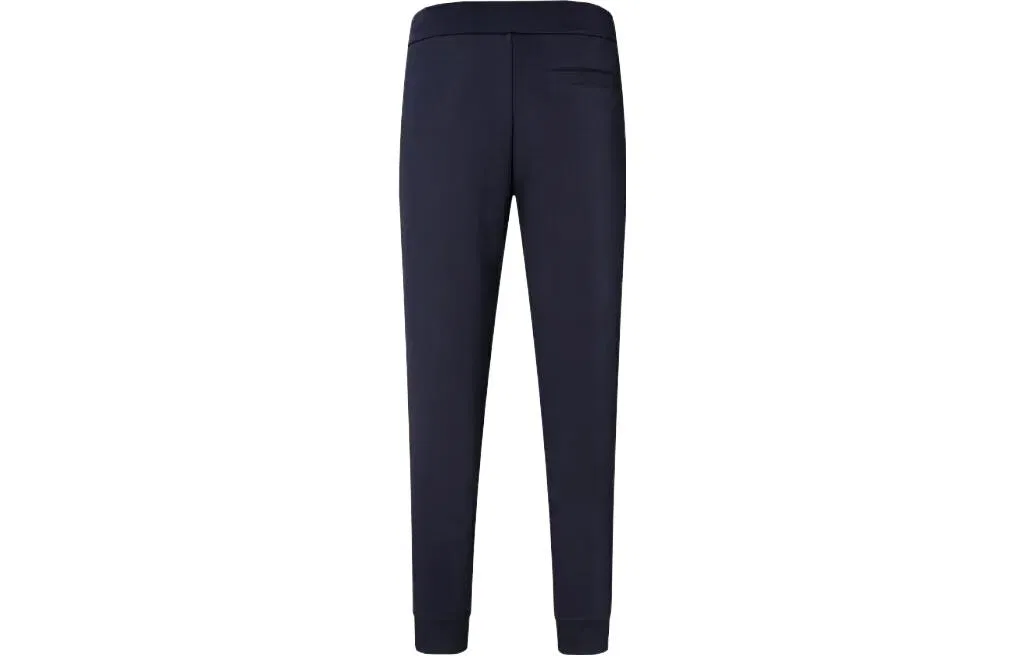 EMPORIO ARMANI Мужские спортивные брюки из трикотажа с длинным рукавом, синие — фото 3