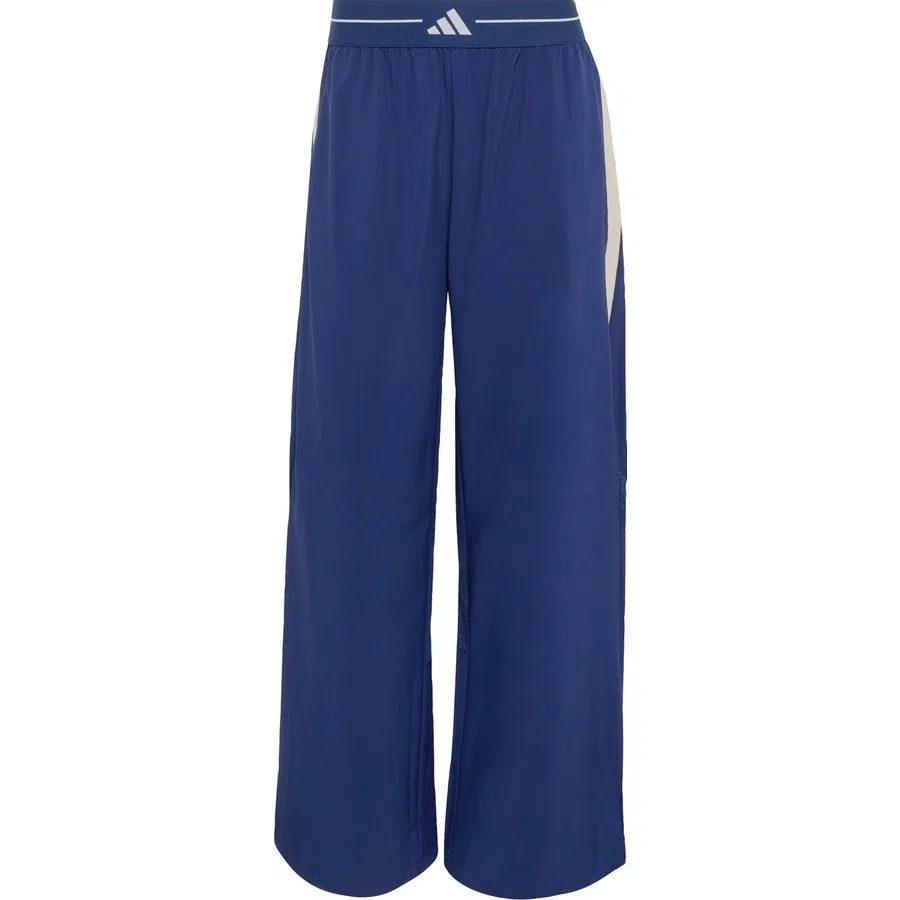 Спортивные брюки с принтом Hyperglam Color Block Wide Woven Pants adidas, Зеленый — фото 3