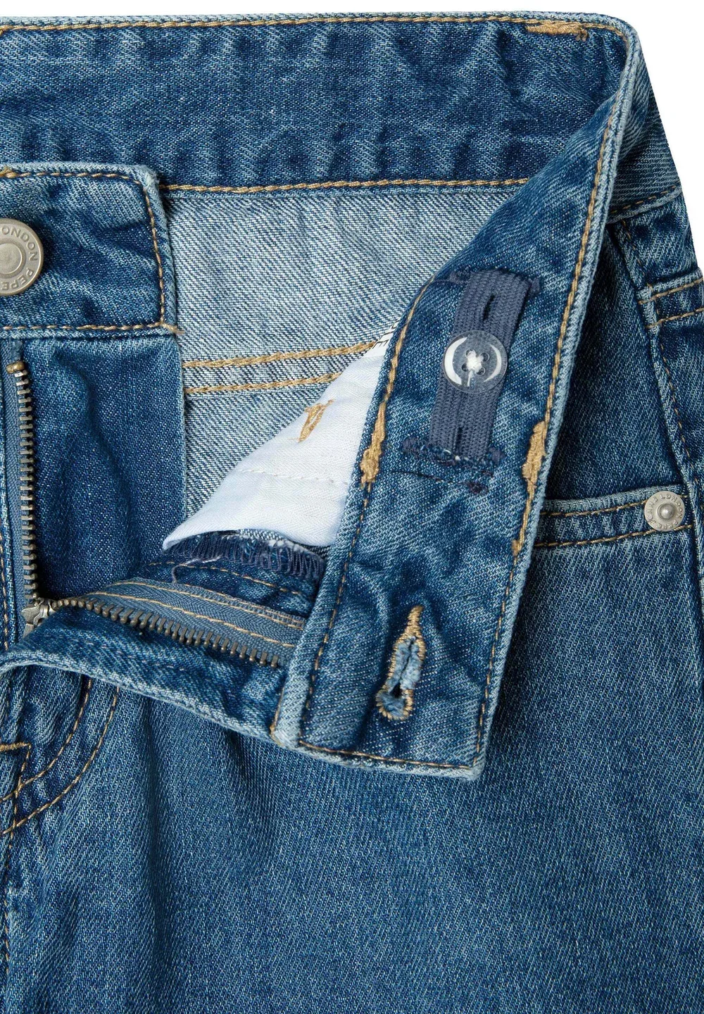 Шорты А-силуэта, короткие, с цветочным принтом - джинсовые шорты Pepe Jeans, Oz Admiral Blue Rigid Den — фото 3