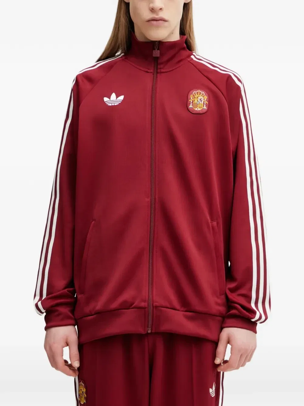Олимпийка adidas Originals с вышитым логотипом сборной Испании, красный