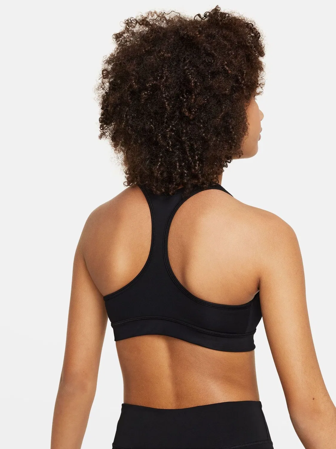 Спортивный бюстгальтер Nike Dri-FIT Swoosh, черный — фото 2