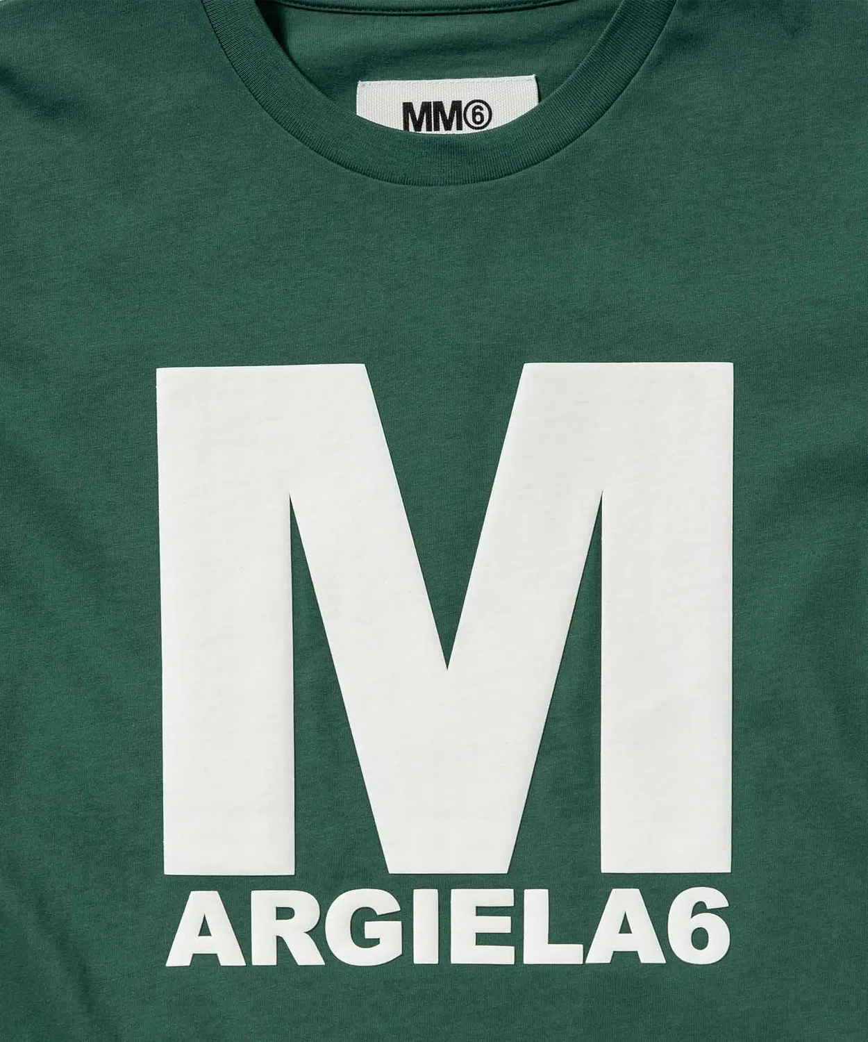 Детское футболка с коротким рукавом с брендовым логотипом MM6 Maison Margiela, Yellow — фото 3