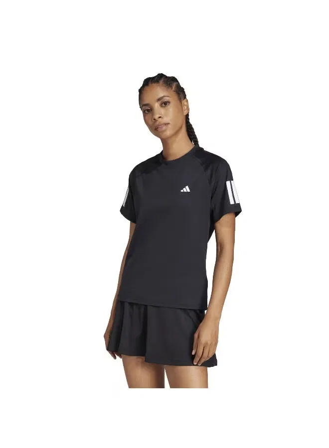 Футболка с принтом 3 полосы Club tennis Adidas, черный