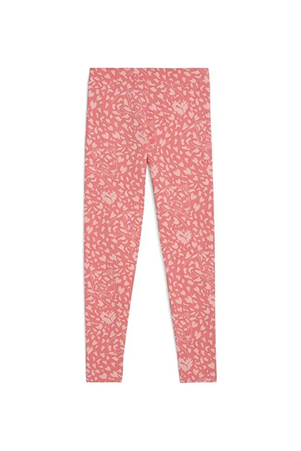 Детские леггинсы для девочек с принтом Flaming Love AOP Puma, Pink — фото 2