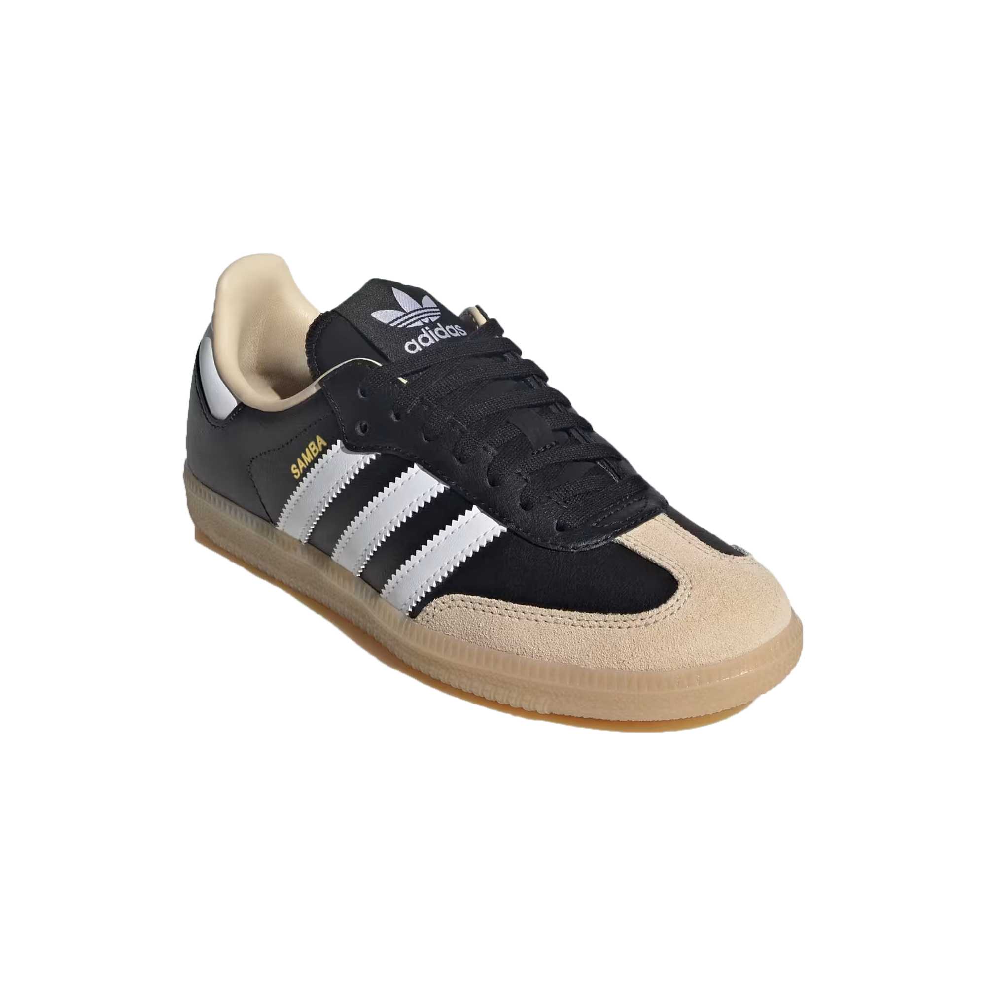 Детские кроссовки SAMBA OG Low Top для подростков Adidas Originals, черный/бежевый — фото 3