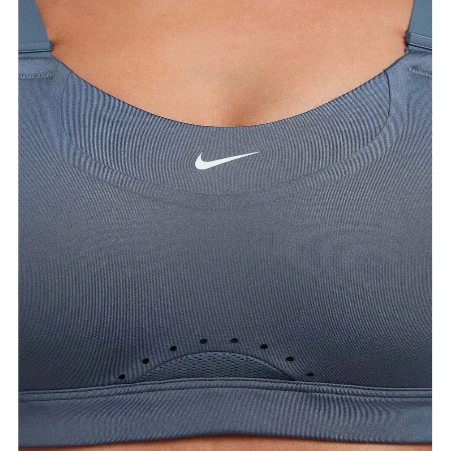 Спортивный бюстгальтер с высокой поддержкой Dri-Fit Alpha Nike, Синий — фото 3