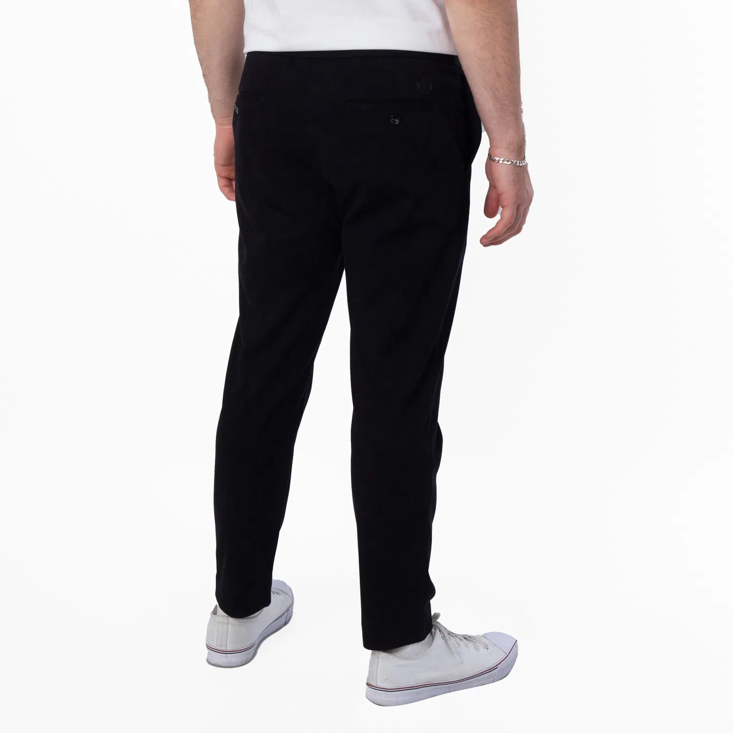 Джоггеры из трикотажного джерси с логотипом Emporio Armani, Nero — фото 4
