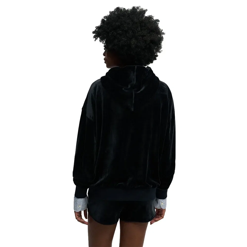 Худи на молнии Country Club Velour Superdry, черный — фото 2