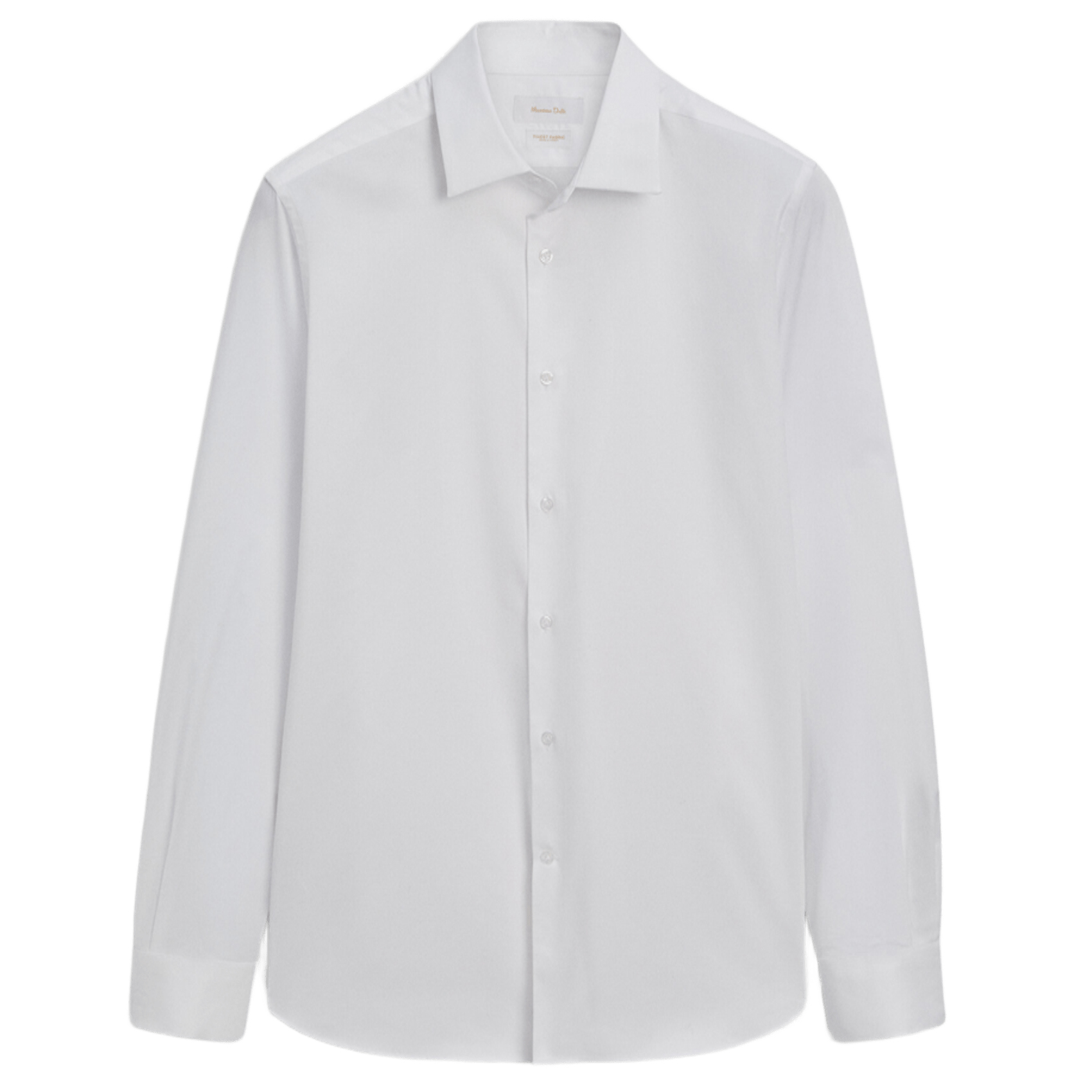 

Рубашка Massimo Dutti Stretch slim-fit cotton twill, белый