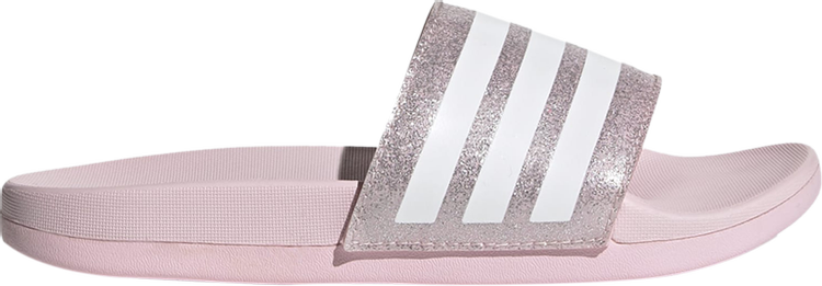 Сандалии Adidas Adilette Comfort Slide J 'Clear Pink Glitter', розовый - фото