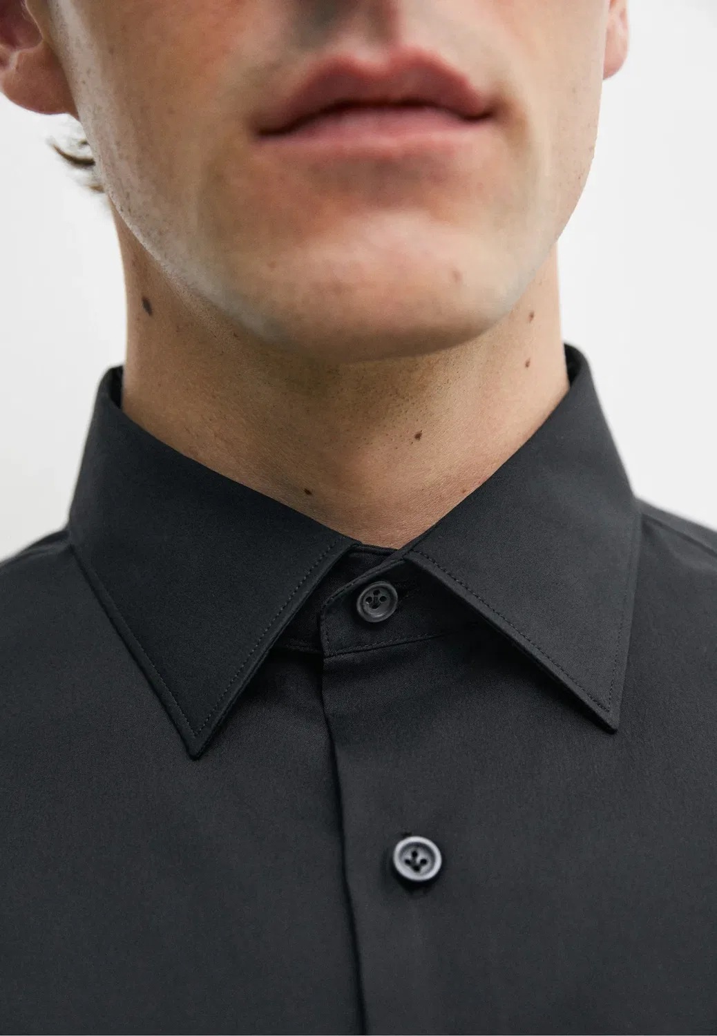 Классическая рубашка Massimo Dutti, Black — фото 4