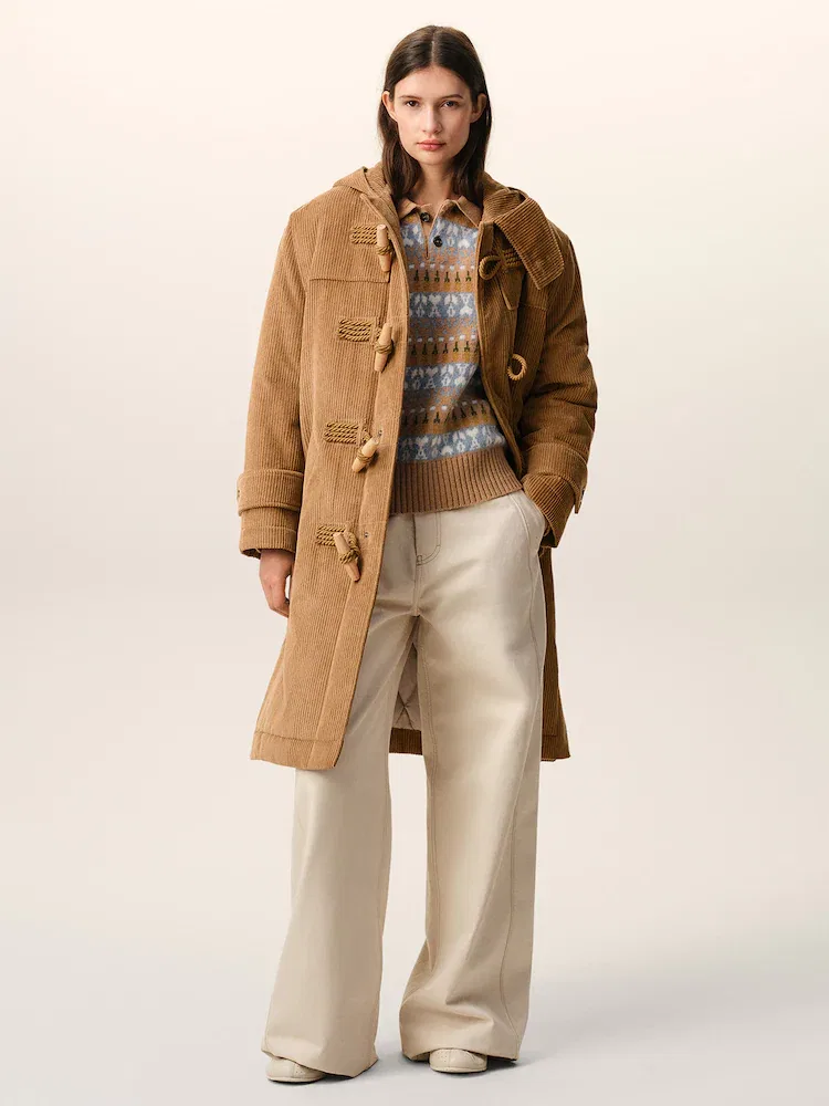Пальто Duffle Coat, Camel AMI PARIS