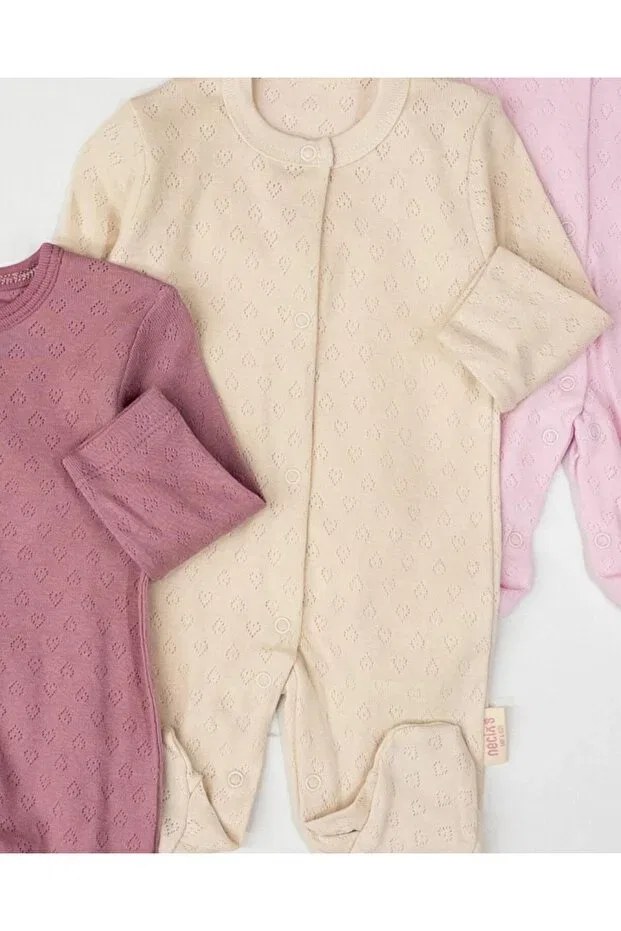 Детский комбинезон для девочек хлопковый с цветочным принтом Voyyo Kids Baby, Multicolored — фото 2